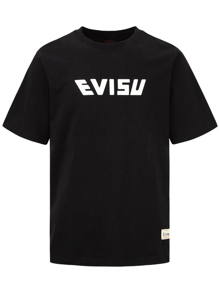 商品Evisu|Evisu Black Cotton T-shirt,价格¥1124,第1张图片