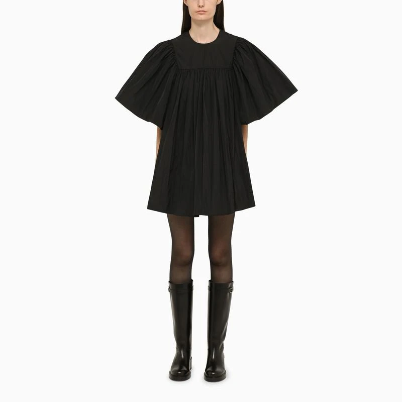 商品RED Valentino|Short black taffeta dress,价格¥1197,第1张图片