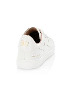 商品Stuart Weitzman|Daryl Leather Sneakers,价格¥713,第4张图片详细描述