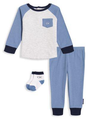 ​Baby Boy’s 3-Piece Shirt, Joggers & Socks Set商品第1张图片规格展示