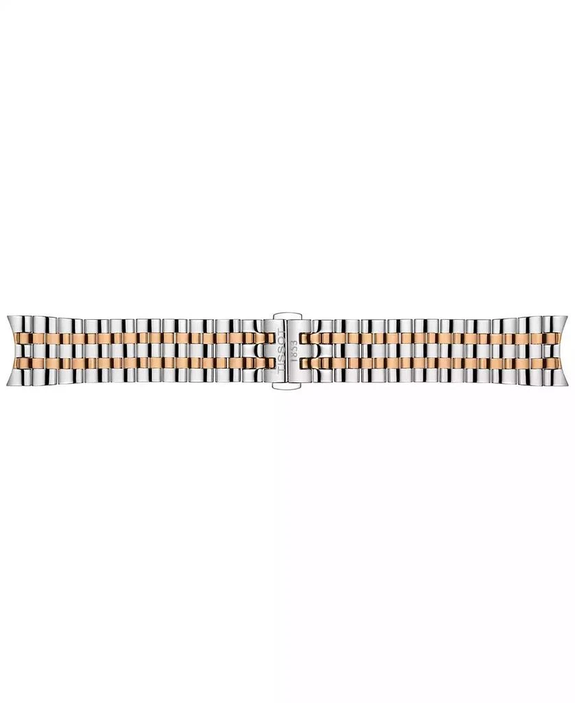 商品Tissot|Men's Swiss Automatic Carson Premium Powermatic 80 Two-Tone Stainless Steel Bracelet Watch 40mm,价格¥5933,第5张图片详细描述