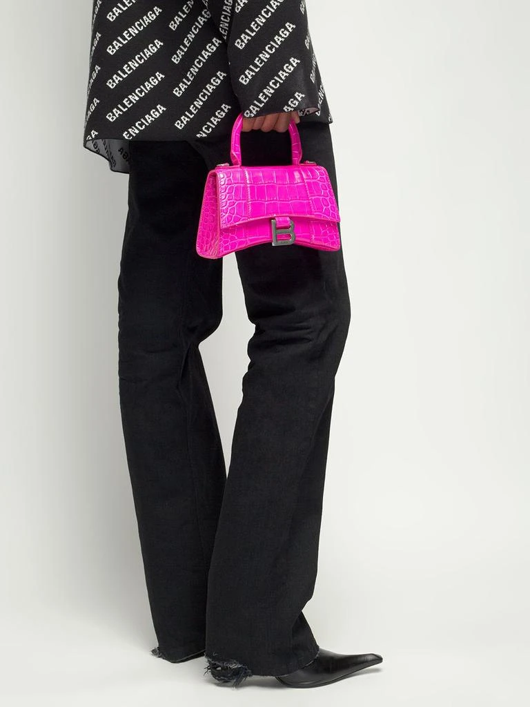 商品Balenciaga|Xs Hourglass Leather Top Handle Bag,价格¥21466,第2张图片详细描述