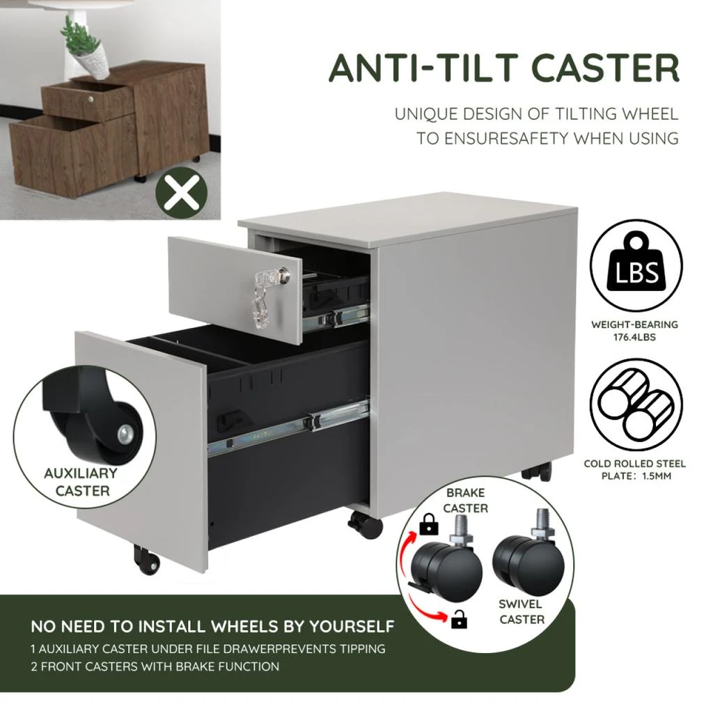 商品Simplie Fun|File Cabinets/Storage Cabinets in Steel for Home or Office Use,价格¥2264,第5张图片详细描述