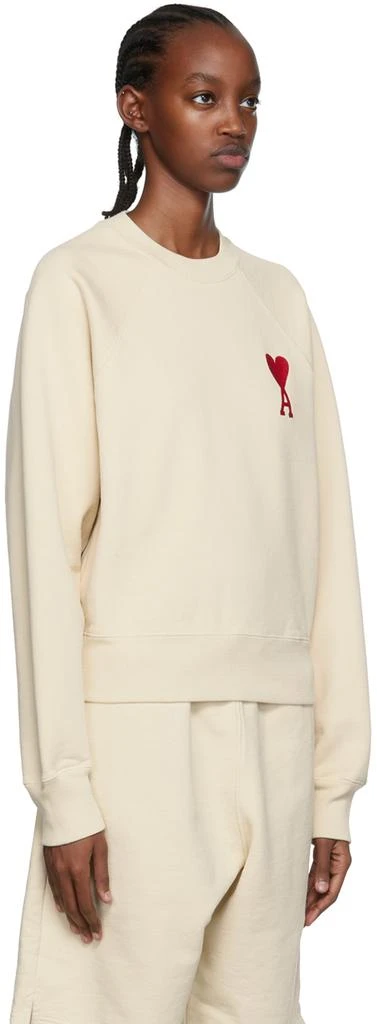 商品AMI|SSENSE Exclusive Beige Ami De Cœur Sweatshirt,价格¥1414,第2张图片详细描述