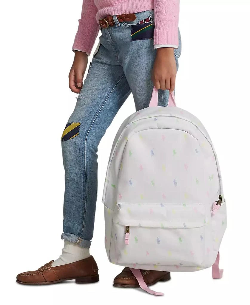 商品Ralph Lauren|Big Girls Pony Adjustable Backpack,价格¥228,第1张图片