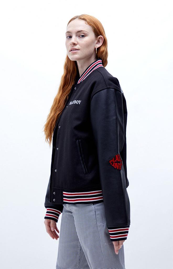 商品Playboy|By PacSun Love Club Letterman Bomber Jacket,价格¥178,第4张图片详细描述