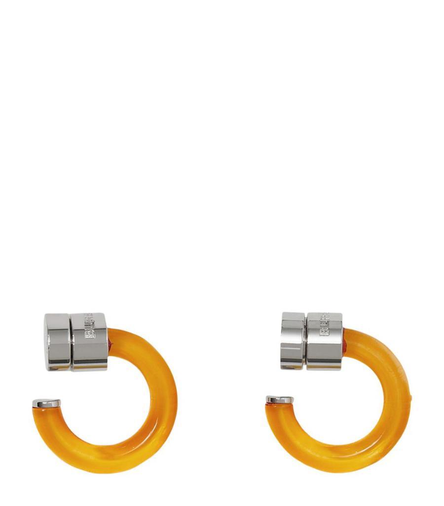商品Burberry|Acetate Hoop Earrings,价格¥2749,第1张图片