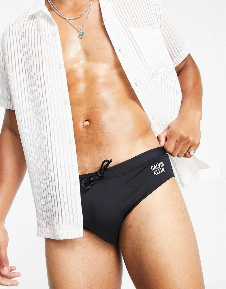 商品Calvin Klein|Calvin Klein small logo swim briefs in black,价格¥189,第1张图片