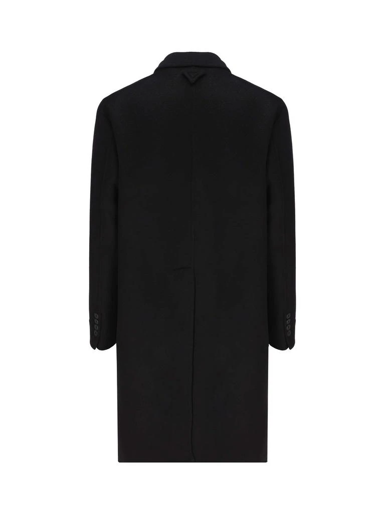 商品Prada|Prada Single Breasted Long Sleeved Coat,价格¥31678,第2张图片详细描述