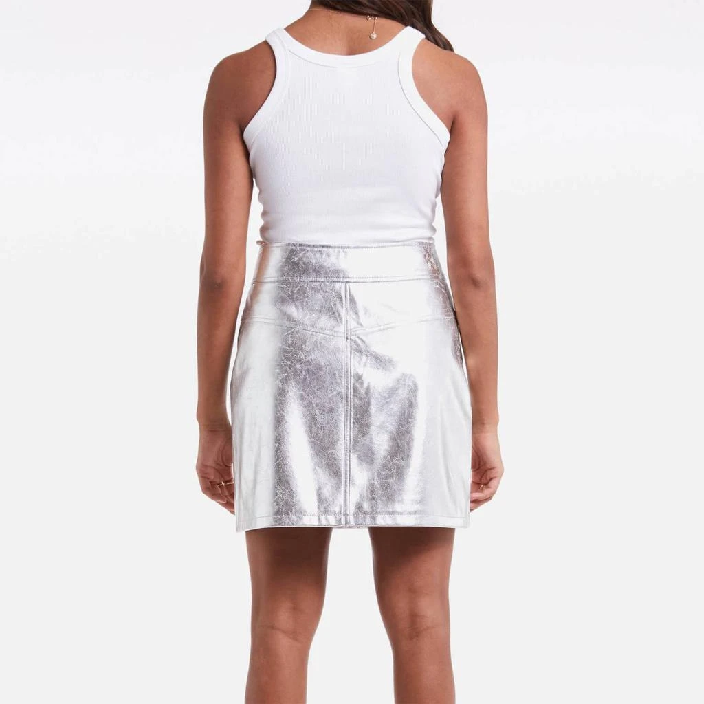 商品The Hut|Never Fully Dressed Metallic Faux Leather Skirt,价格¥517,第2张图片详细描述