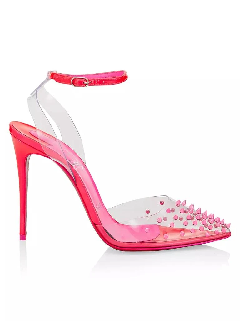 商品Christian Louboutin|Spikoo 100 PVC Ankle-Strap Sandals,价格¥7367,第1张图片