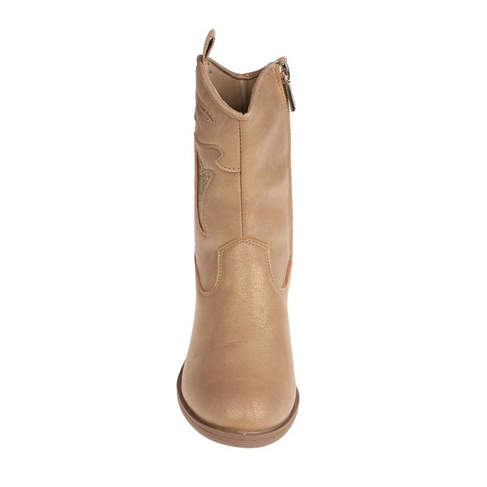 Big Girls Mid Calf Glitter Classic Western Cowgirl Boots 商品