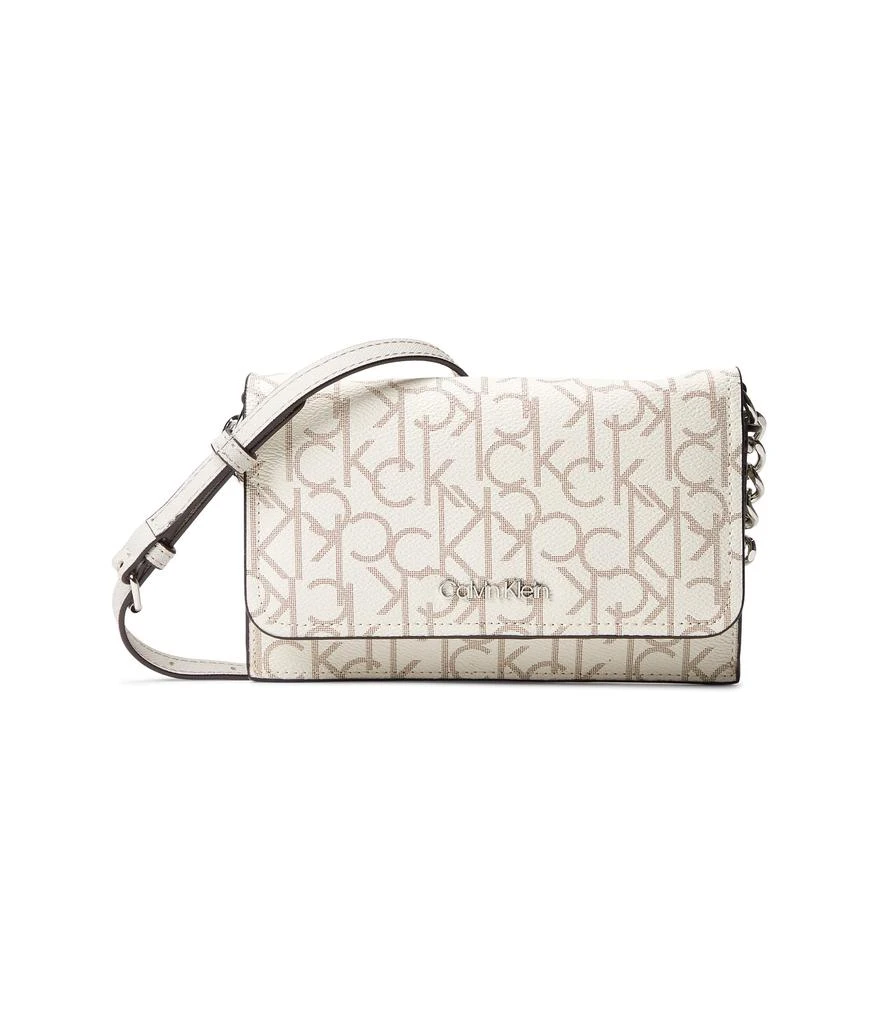 商品Calvin Klein|Key Item Signature Crossbody,价格¥347,第1张图片