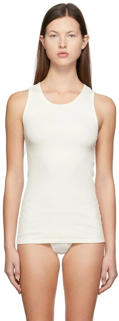 商品SKIMS|Off-White Cotton Boyfriend Tank,价格¥127,第1张图片