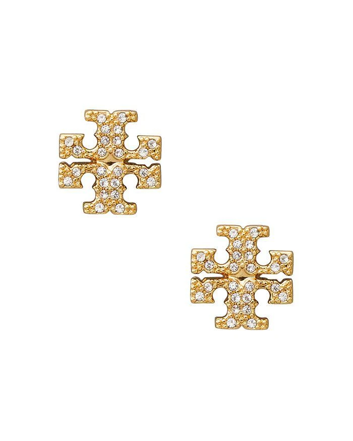 商品Tory Burch|Crystal Logo Stud Earrings,价格¥736,第1张图片