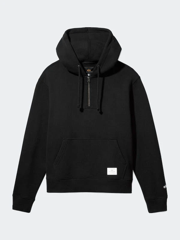 商品Alpha Industries|Essential Quarter Zip Hoodie,价格¥322,第1张图片