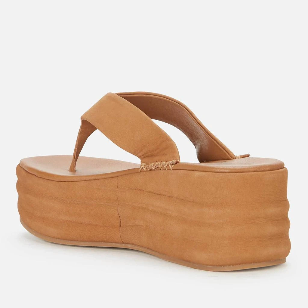 商品Free People|Free People Women's Haven Toe Post Flatform Sandals - Tan,价格¥91,第2张图片详细描述