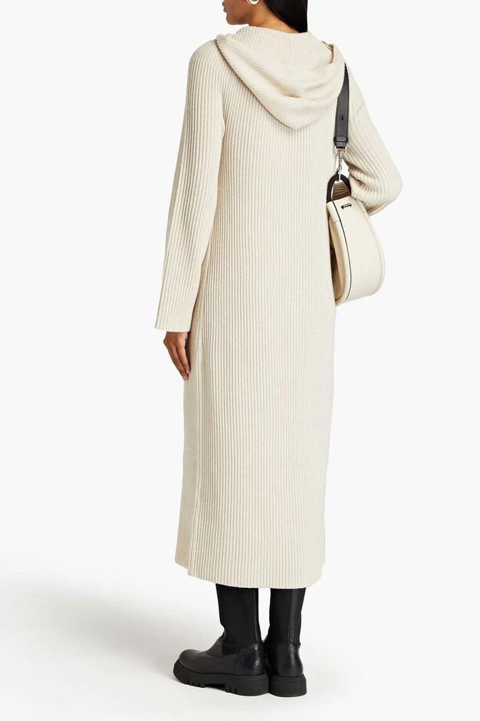 商品Theory|Ribbed wool and cashmere-blend hooded midi dress,价格¥1313,第3张图片详细描述