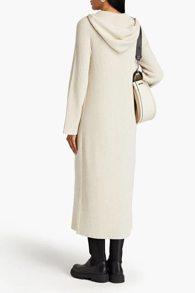 商品Theory|Ribbed wool and cashmere-blend hooded midi dress,价格¥1337,第3张图片详细描述