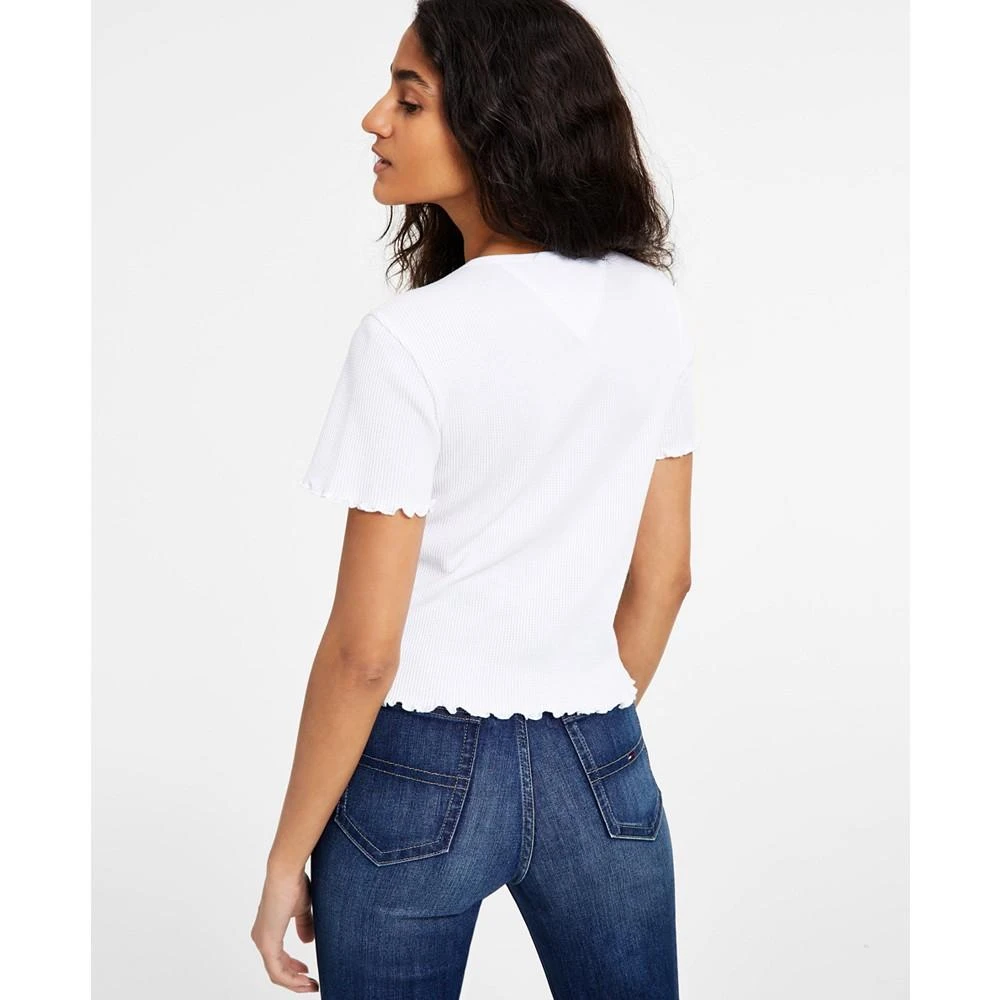 商品Tommy Jeans|Women's Waffle T-Shirt,价格¥61,第2张图片详细描述