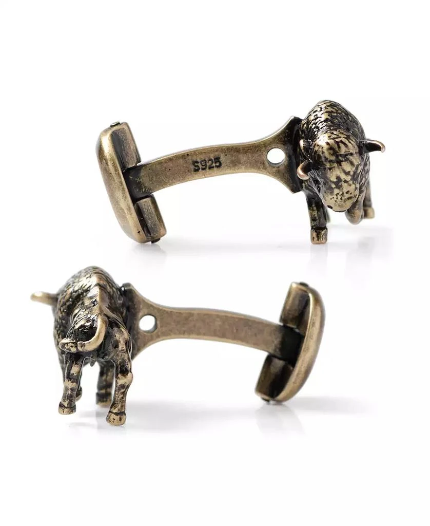 商品Ox and Bull Trading Co.|Men's Antique-like Bison Cufflinks,价格¥2221,第4张图片详细描述