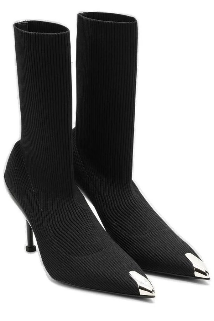 商品Alexander McQueen|Alexander McQueen Slash Pointed-Toe Ankle Boots,价格¥6107,第4张图片详细描述