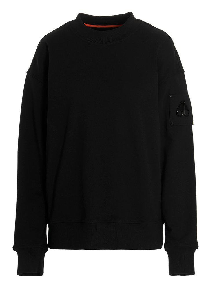 商品Moose Knuckles|Moose Knuckles Logo-Patch Detail Crewneck Sweater,价格¥1260-¥1800,第1张图片