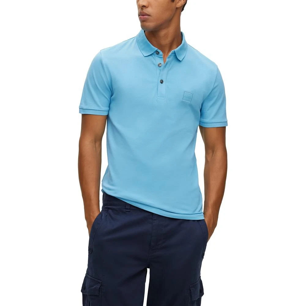 商品Hugo Boss|Men's Logo Patch Slim-Fit Polo Shirt,价格¥462,第1张图片