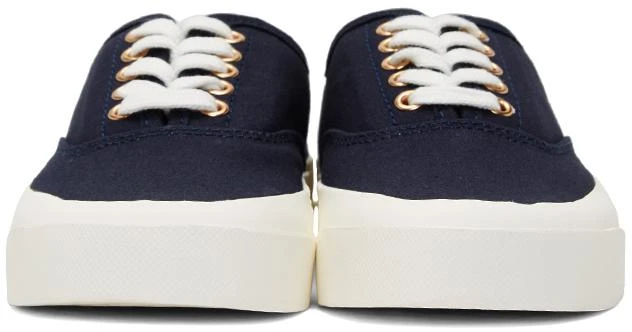 商品Maison Kitsune|Navy Canvas Sneakers,价格¥778,第2张图片详细描述