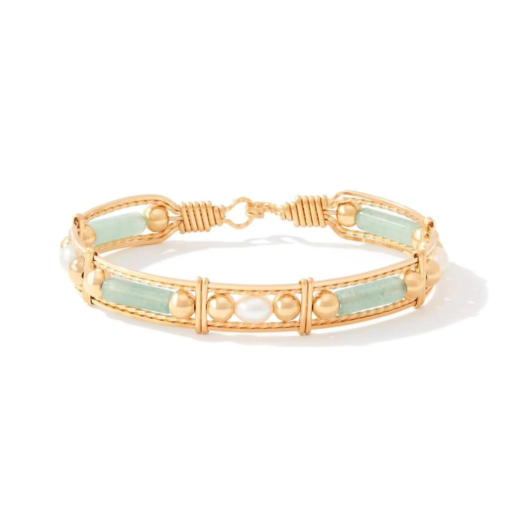 商品Ronaldo|Women's Color Your World Bracelet In Gold/jade,价格¥763,第1张图片