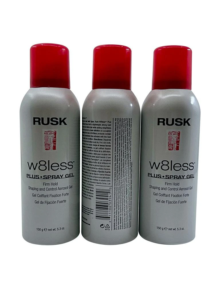 商品Rusk|W8less Spray Gel Firm Hold 5.3 OZ Set of 3,价格¥271,第2张图片详细描述