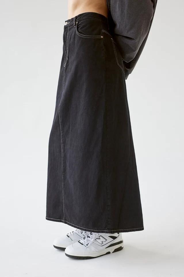 Urban Renewal Remade Overdyed Denim Maxi Skirt商品第3张图片规格展示