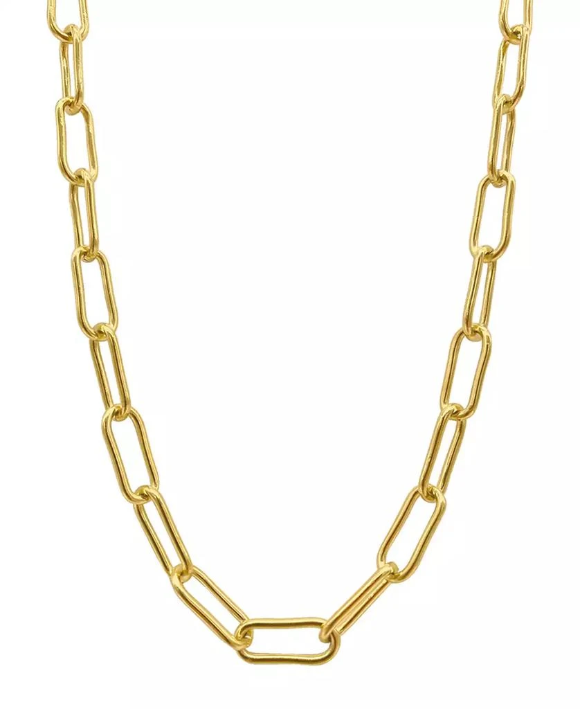 商品ADORNIA|14k Gold-Plated Wide Chunky Paperclip Chain 18" Necklace,价格¥133,第1张图片