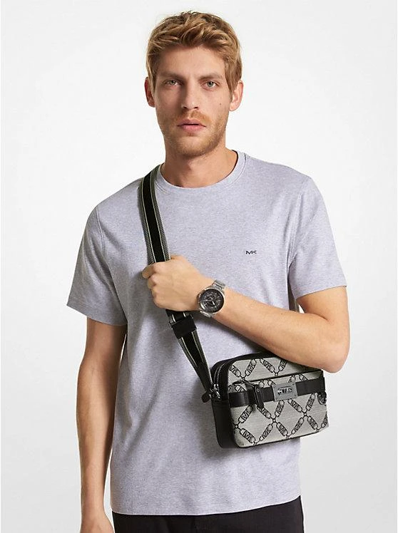 商品Michael Kors|Hudson Empire Logo Jacquard Utility Crossbody Bag,价格¥1352,第4张图片详细描述
