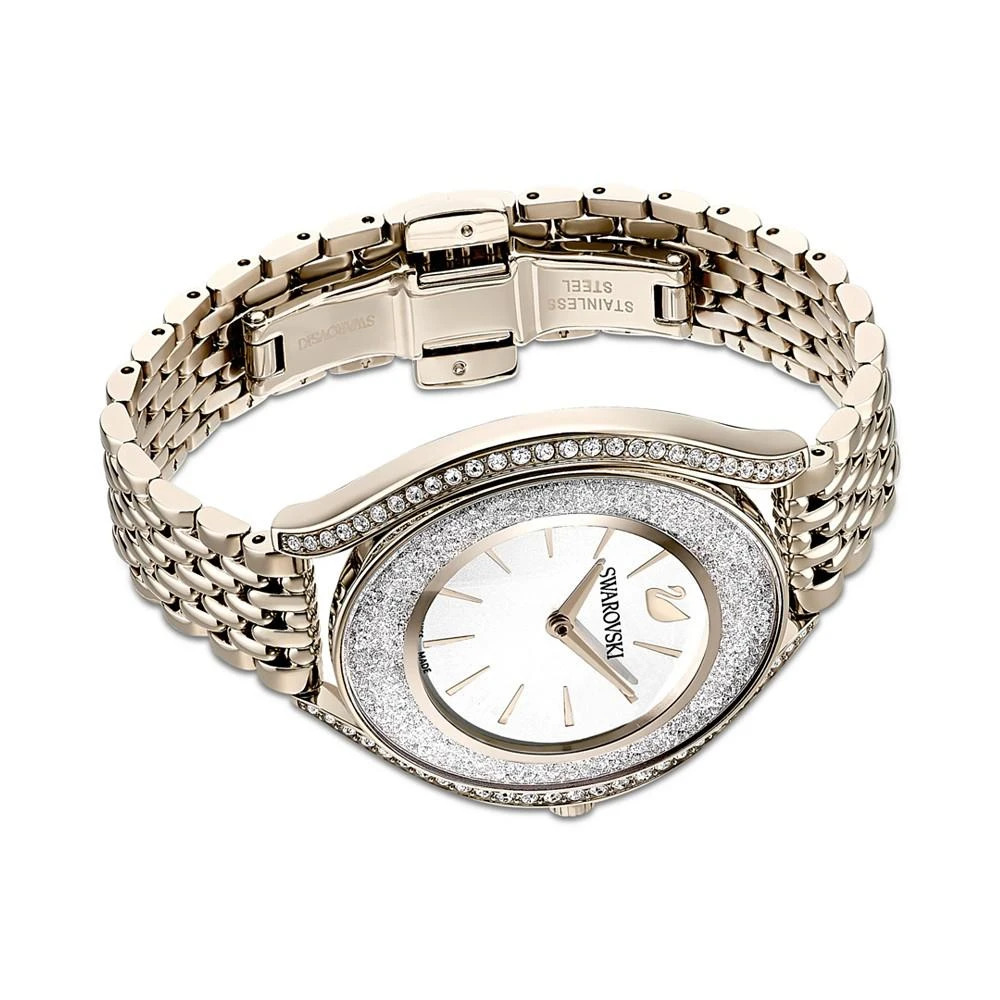 商品Swarovski|Women's Swiss Crystalline Aura Gold-Tone Stainless Steel PVD Bracelet Watch 35mm,价格¥3615,第4张图片详细描述