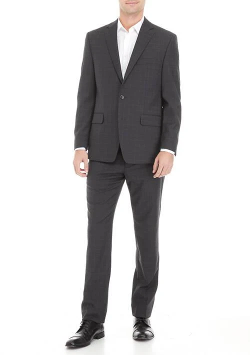 商品Ralph Lauren|Ralph Lauren Gray Sharkskin Suit,价格¥1462,第1张图片