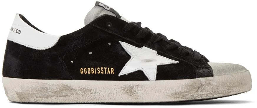 商品Golden Goose|Black & Grey Suede Superstar Sneakers,价格¥3609,第1张图片