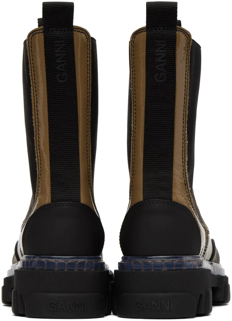 商品Ganni|Taupe Cleated Chelsea Boots,价格¥3653,第2张图片详细描述