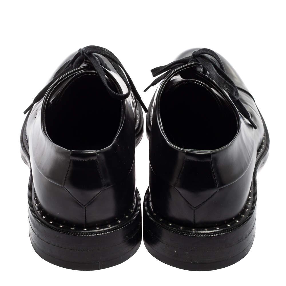 商品[二手商品] Louis Vuitton|Louis Vuitton Black Leather Lace Up Derby Size 42,价格¥3280,第7张图片详细描述