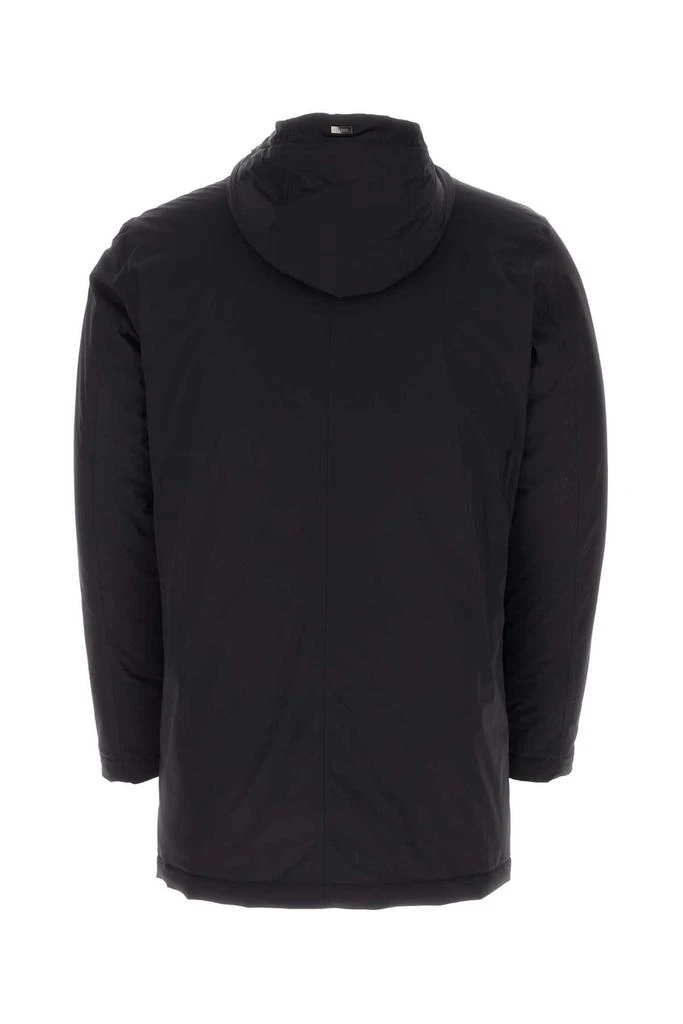 商品Herno|Herno Long Sleeved Zip-Up Hooded Drawstring Raincoat,价格¥3076,第2张图片详细描述