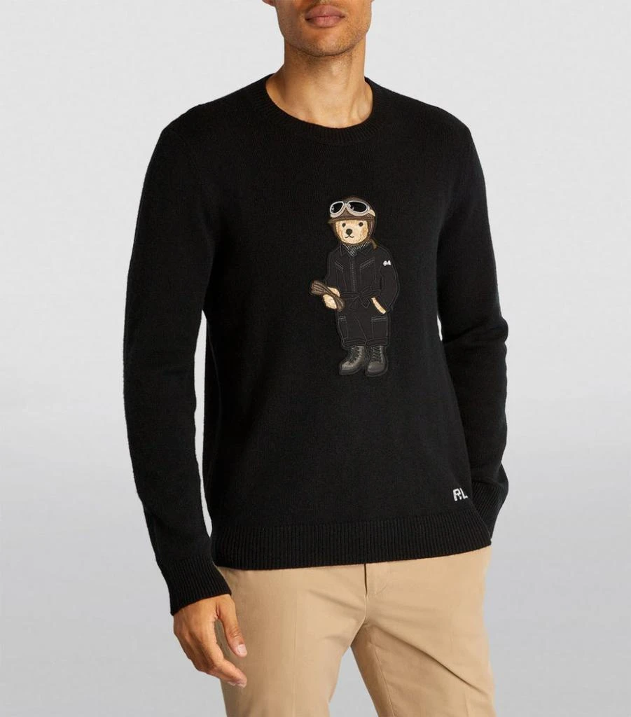 商品Ralph Lauren|Cashmere Polo Bear Sweater,价格¥7291,第3张图片详细描述