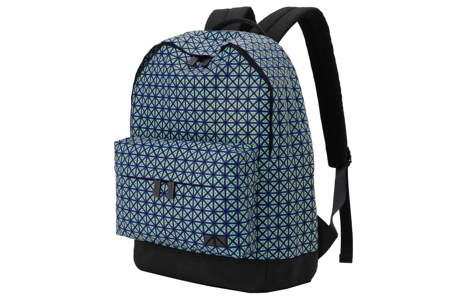 商品[国内直发] Issey Miyake|三宅一生 Kuro Daypack系列 22年11月限定 经典时尚几何拼接棉质细节背包双肩包 男女同款 黄色拼蓝色拼黑色,价格¥5478,第3张图片详细描述