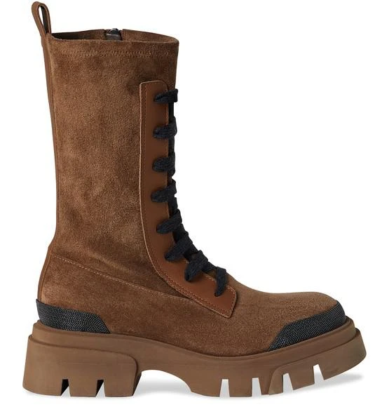 商品Brunello Cucinelli|绒面革踝靴,价格¥15576,第1张图片