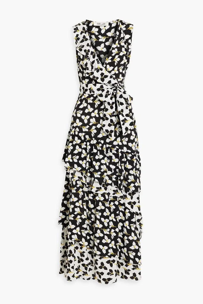 商品Diane von Furstenberg|Elisabetta wrap-effect floral-print crepe maxi dress,价格¥897,第1张图片