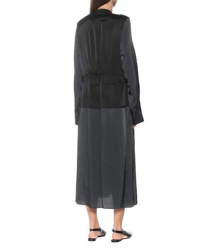 商品Jil Sander|弹力斜纹布中长连衣裙,价格¥9160,第3张图片详细描述