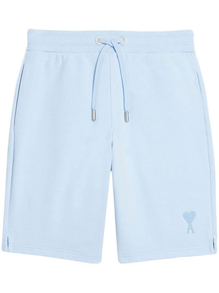 商品AMI|Ami Alexandre Mattiussi Blue Cotton Track Shorts,价格¥1815,第1张图片