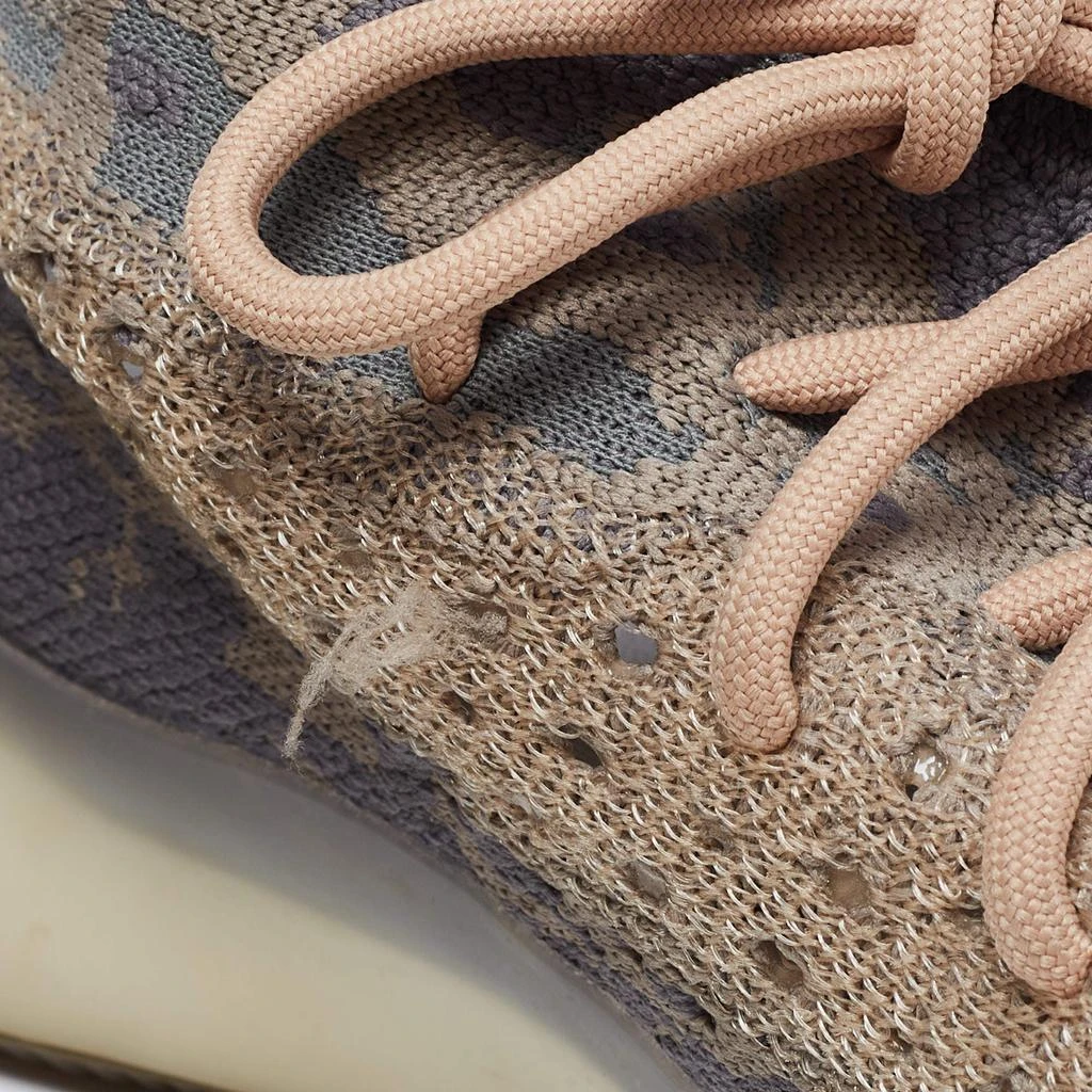 Yeezy x adidas Grey/Beige Knit Fabric Boost 380 Mist Low-Top Sneakers Size 43 1/3 商品