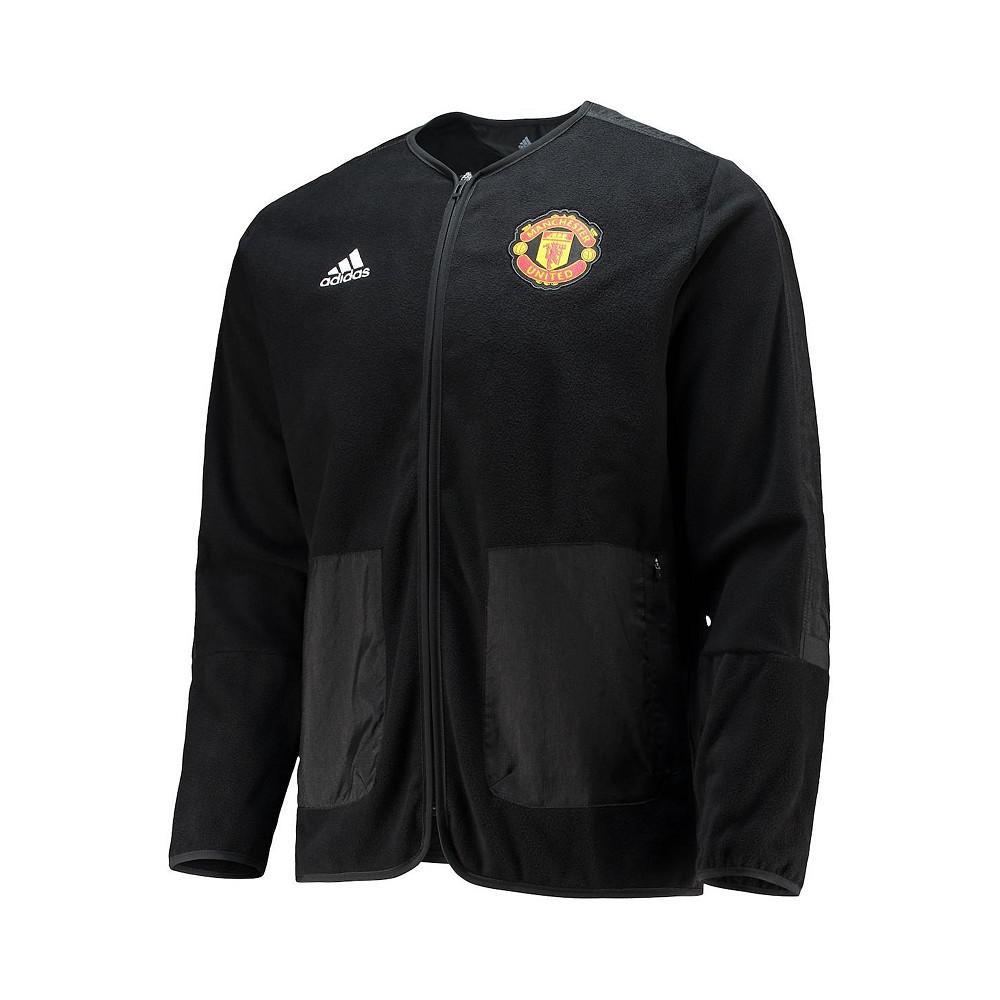 商品Adidas|Men's Black Manchester United Travel Mid-Layer Full-Zip Jacket,价格¥665,第5张图片详细描述