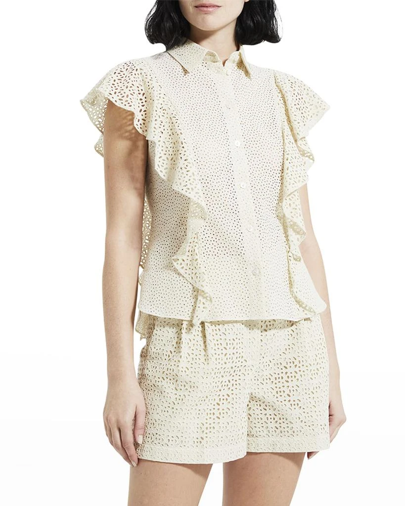 商品Theory|Bd Ruffle Top C,价格¥521,第1张图片