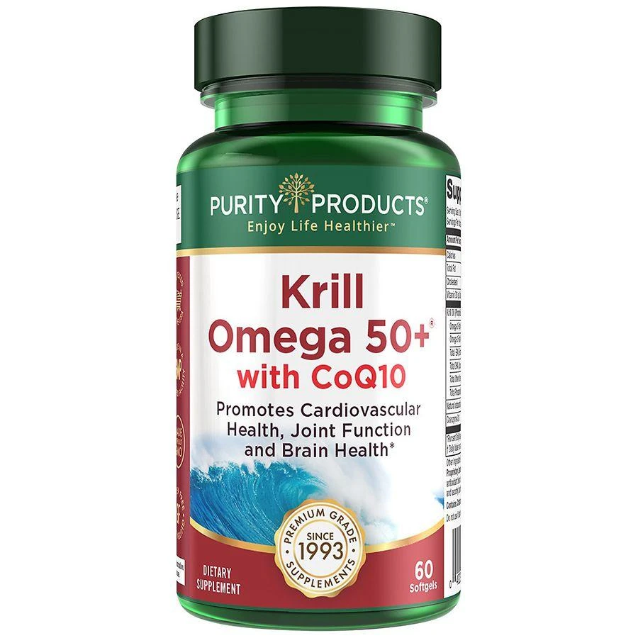 商品Purity Products|Krill Omega 50+ 100 MG Co-Q10 - with PhosphoBoost,价格¥297,第1张图片